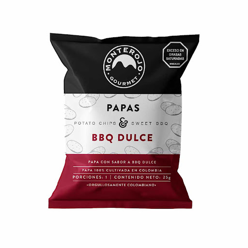 Papas Monterojo BBQ Dulce x 25 gr