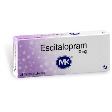 Escitalopram Mk 10 mg Caja X 28 Tabletas      