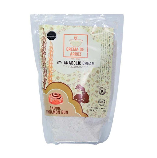 Crema de arroz sabor Rollo de canela bolsa x 550 gr by: Anabolic Cream Anabolic Cream Bolsa x 550 gr CREMA DE ARROZ SABOR CINNAMON BUN, UN PRODUCTO HECHO CON TODO EL CARIÑO Y CON UN SABOR INCREIBLE. ES UN PUDIN VAINILLA CON TOQUES DE CANELA.
 

VIENE EN PRESENTACIÓN DE 550 GR. 

SIN AZUCAR
LIBRE DE