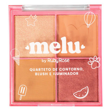 Cuarteto de Contorno Melu Rubor E Iluminador #1 x 9 gr   