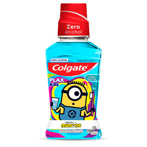 Enjuague Bucal Colgate Niños Plax Kids Minions Botella x 250 ml