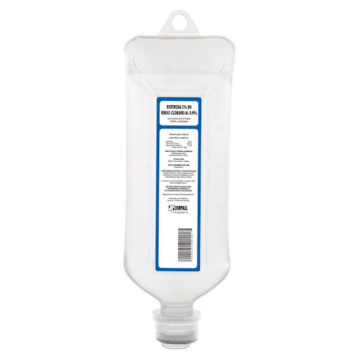 Dextrosa Al 5 % + Sodio Cloruro Al 0,9 %  Corpaul Bolsa x 500 Ml