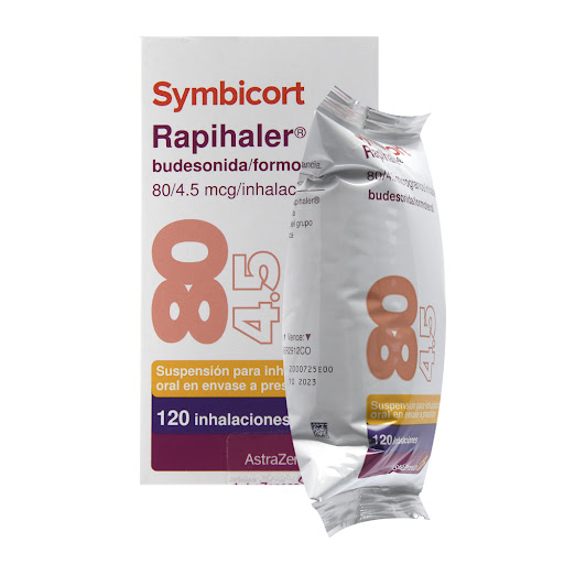 SYMBICORT RAPIHALER 80/4.5MCG INH X 120 DOSIS BUDESONIDA FORMOTEROL   