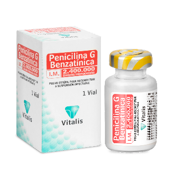 Penicilina G Benzatinica 2.400.000 UI Vitalis Caja x 1 Vial  