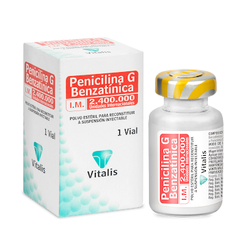 Penicilina G Benzatinica 2.400.000 UI Vitalis Caja x 1 Vial  