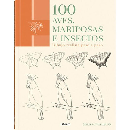 100 Aves, Mariposas E Insectos Ilusbooks Libro x 1.0 100 AVES, MARIPOSAS E INSECTOS (21)  CON +600 BOCETOS DIFERENTES, DIBUJAR ANIMALES CON ALAS, 100 pájaros, mariposas y otros insectos es un libro de referencia visual indispensable para artistas en for