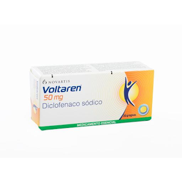Voltaren Diclofenalco Sódico 50 mg Novartis Caja x 30 Grageas  