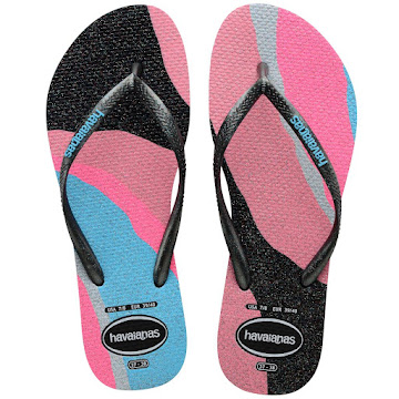 Sandalias Havaianas   Palette Fucsia Negro T35-36 x 1 par 