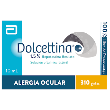 //DOLCETTINA 1.5% SOLUCIÓN OFTÁLMICA FRASCO X10ML ABBOTT BEPOTAS BESILAT  