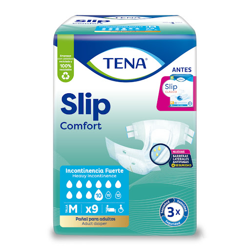 Pañal Tena Slip Comfort M Paquete x 9 und