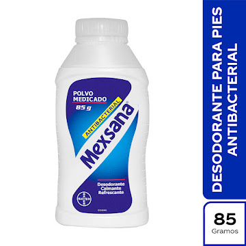 Talco Mexsana Medicado Antibacterial Frasco x 85 gr  