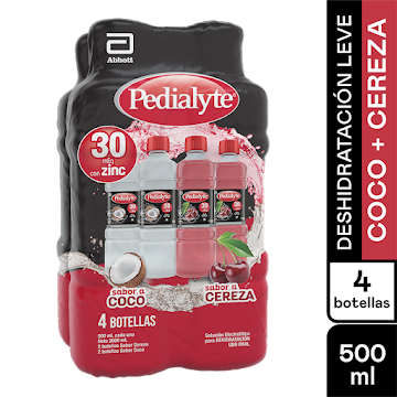 Pedyalite Suero Oral Zinc Pack x 4 Botellas de 500 ml undefined