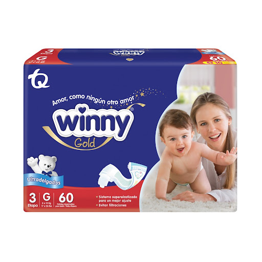 Pañal Winny Gold Etapa 3 G Paquete x 60 und