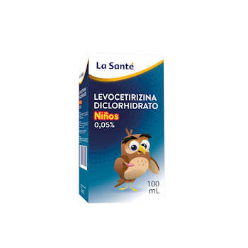 Levocetirizina Diclorhidrato 0.05% La Santé Jarabe Frasco x 100 ml  