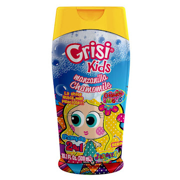 Shampoo Grici Kids Manzanilla 2 en 1 frasco x 300 ml   