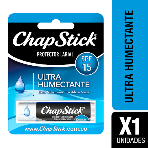 Chapstick Ultra Humectante Con Vitamina E & Aloe Vera 1 Und