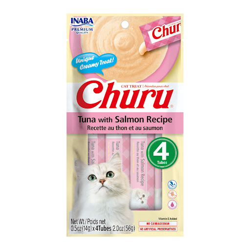 Snack Humedo Para Gatos   Churu Cat Treat Tuna With Salmon x 56 gr