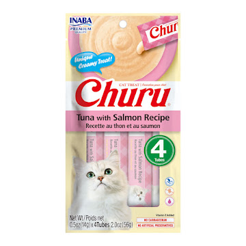 Snack Humedo Para Gatos   Churu Cat Treat Tuna With Salmon x 56 gr  