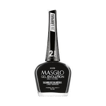 Esmalte Masglo Gel   Evolution Negro x 13.5 ml  
