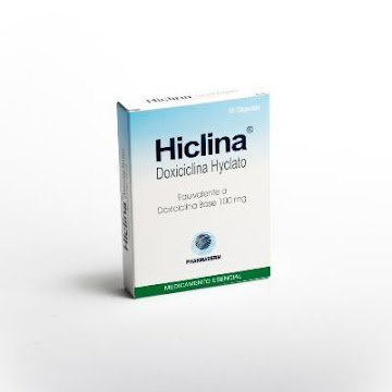 Hiclina Doxiciclina Hyclato 100 mg Pharmaderm Caja x 10 Cápsulas  