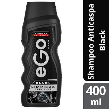 Shampoo Anticaspa Ego Black Limpieza Efectiva x 400 ml  