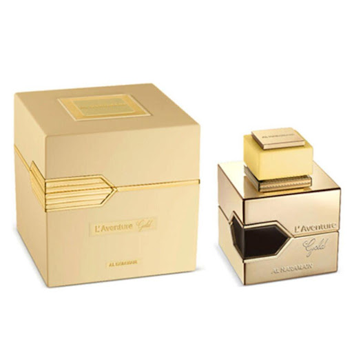 AL HARAMAIN L´AVENTURE GOLD 100 ML AL HARAMAIN  AL HARAMAIN L´AVENTURE GOLD 100 ML x 100 ML Fragancia de la familia olfativa Almizcle Floral Amaderado para Mujeres. Esta fragrancia es nueva. L'Aventure Gold se lanzó en 2022. Las Notas de Salida son bergamota, hojas verdes y grosellas negras;
