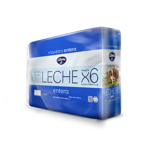 Leche Entera Alpina Bolsa 1100 ml x 6 und