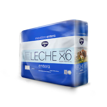 Leche Entera Alpina Bolsa 1100 ml x 6 und  