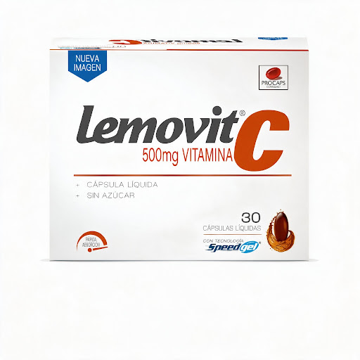Lemovit Vitamina C 500 mg Procaps Caja x 30 Cápsulas