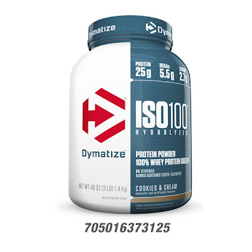 Proteína ISO 100   Hidrolizada Dymatize Sabor Cookies and Cream x x1360gr 