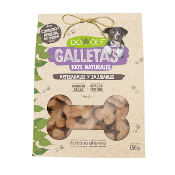 Galletas para Mascota   Dowolf Cordero y Perejil x 150 gr  