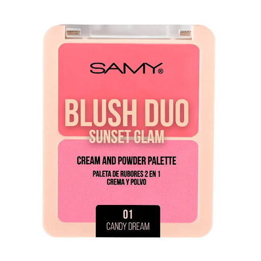 Rubor Samy Duo Sunset Glam Tono 01 Estuche x 7.4 g