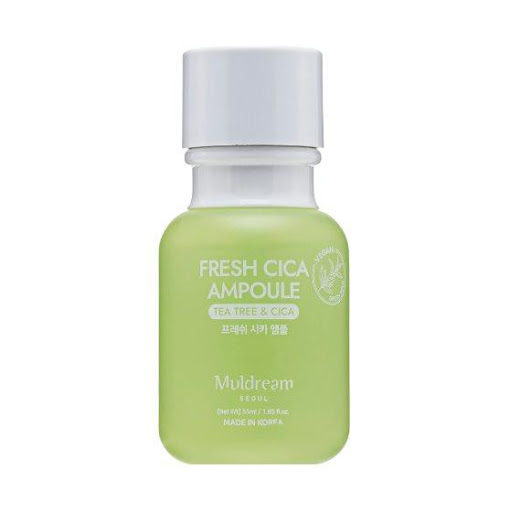 Ampolla Facial Calmante de Te Verde y CICA x 55 Ml Muldream Botella x 1 und. 
