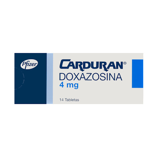 Carduran Doxazosina 4 mg Pfizer Caja x 14 Tabletas