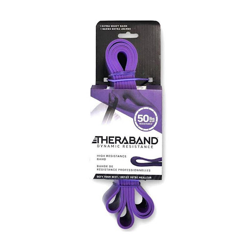 Theraband Banda Alta Resistencia Theraband UN x 1 Banda elástica de resistencia avanzada, ideal para ejercicios terapéuticos, entrenamiento de fuerza y mejora de la movilidad. Indicada para usar en clínicas, gimnasios o en casa, ayuda a potenciar la 
