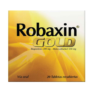 Robaxin Gold Ibuprfeno + Metocarbamol 200mg/500mg Haleon Caja x 20 Tabletas  