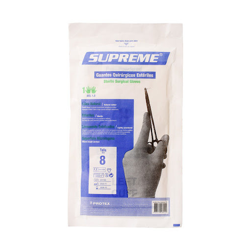 Guante Quirúrgico Supreme Estéril #8 x 1 und