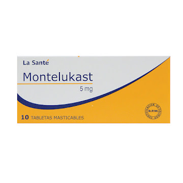 Montelukast 5 mg La   Santé Caja x 10 Tabletas  