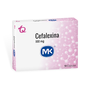 Cefalexina MK 500 mg Caja x 10 Cápsulas  