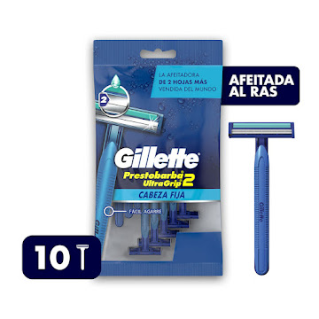 **Maquina De Afeitar Gillette Prestobarba Ultragrip Pague 8 Lleve 10      