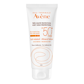Protector Solar Avène High Protección Lait Minéral Spf50+ Uva x 100 ml  