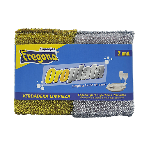 Esponja Fregona Polipropileno Color Oro Plata x 2 und