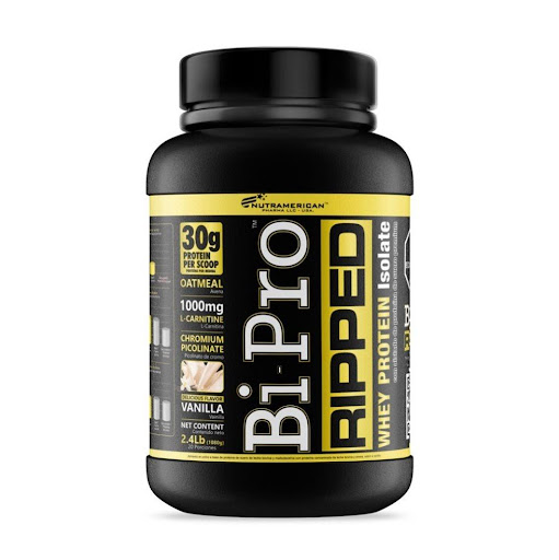 Bipro Ripped 2.4 lb Proteina + L-carnitina NUTRAMERICANPHARMA Tarro x 2.4 Lb (1080g) Bipro Ripped, una fórmula nutricional elaborada a base de proteína de suero y caseína, proteínas lácteas con excelentes perfiles nutricionales y diferentes velocidades de absorción.