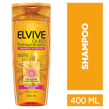 Shampoo L´Oreal Elvive Oleo Extraordinario Nutrición x 400 ml  