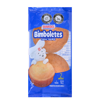 Ponqué Bimbo Bimboletes Vainilla x 55 gr  