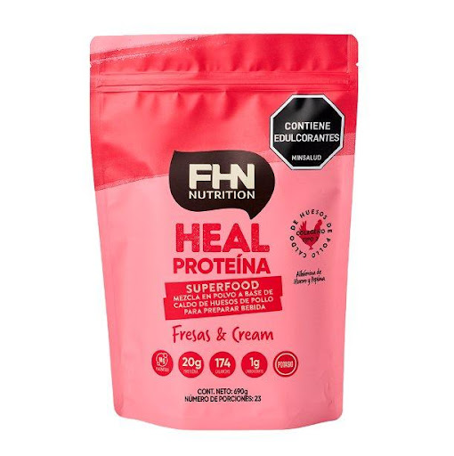 proteina, HEAL FRESAS & CREAM,690 gr FHN NUTRITION 690gr x 1