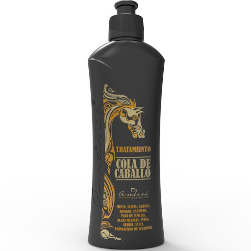 Tratamiento Cola De Caballo ANDREA COSMETICS 300ML x 1 Evita la caída del cabello y estimulan su crecimiento natural, ayudándole a recuperar su fuerza y vitalidad.Contiene una mezcla de 11 extractos vegetales y aminoácidos de levadura de cerveza, que apor