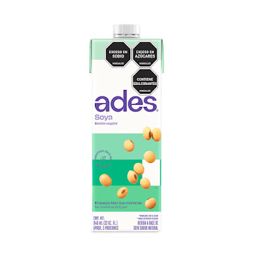 Bebida de Soya Ades   Natural x 946 ml 