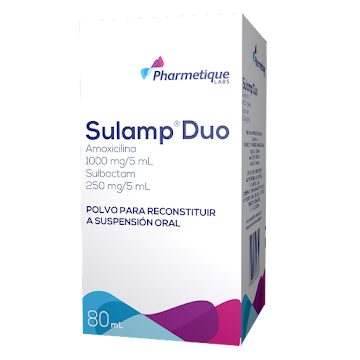 Sulamp Dúo 20G/5Ml Solución Frasco X80Ml. Amoxicilina Sulbactam         