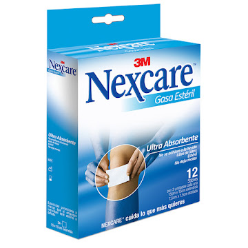 Gasa Estéril 3M Nexcare Ultra Absorvente Caja x 12 und  
